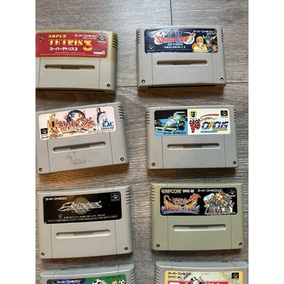 Vintage Japanese Nintendo Super Famicom video game  - BIG LOT of 25 - US Seller - Picture 6 of 14